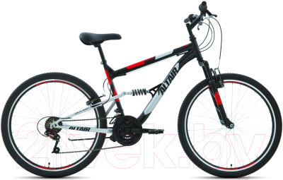 Велосипед Forward Altair MTB FS 26 1.0 2021 / RBKT1F16E008 (18, черный/красный)