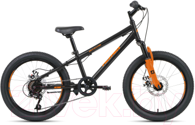 Детский велосипед Forward Altair MTB HT 20 2.0 Disc 2021 / RBKT11N06002 (10.5, черный/оранжевый)