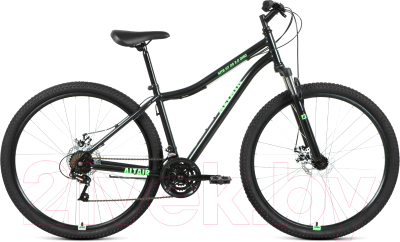 Велосипед Forward Altair MTB HT 29 2.0 Disc 2021 / RBKT1MN9Q002 (17, черный/ярко-зеленый)