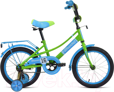 Детский велосипед Forward Azure 16 2021 / 1BKW1K1C1005 (зеленый/голубой)