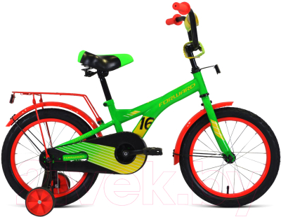 Детский велосипед Forward Crocky 16 2021 / 1BKW1K1C1015 (зеленый/желтый)