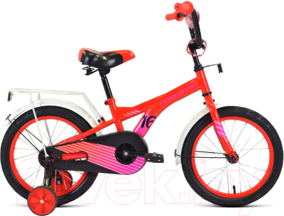 Детский велосипед Forward Crocky 16 2021 / 1BKW1K1C1016 (красный/фиолетовый)