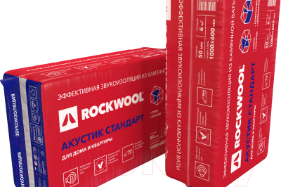 

Плита теплоизоляционная Rockwool, Акустик Стандарт 1000x600x50