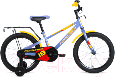 Детский велосипед Forward Meteor 18 2021 / 1BKW1K1D1031 (серый/желтый)