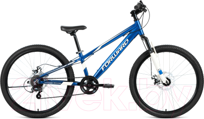 Велосипед Forward Rise 24 2.0 Disc 2021 / RBKW1J347008 (11, синий/белый)