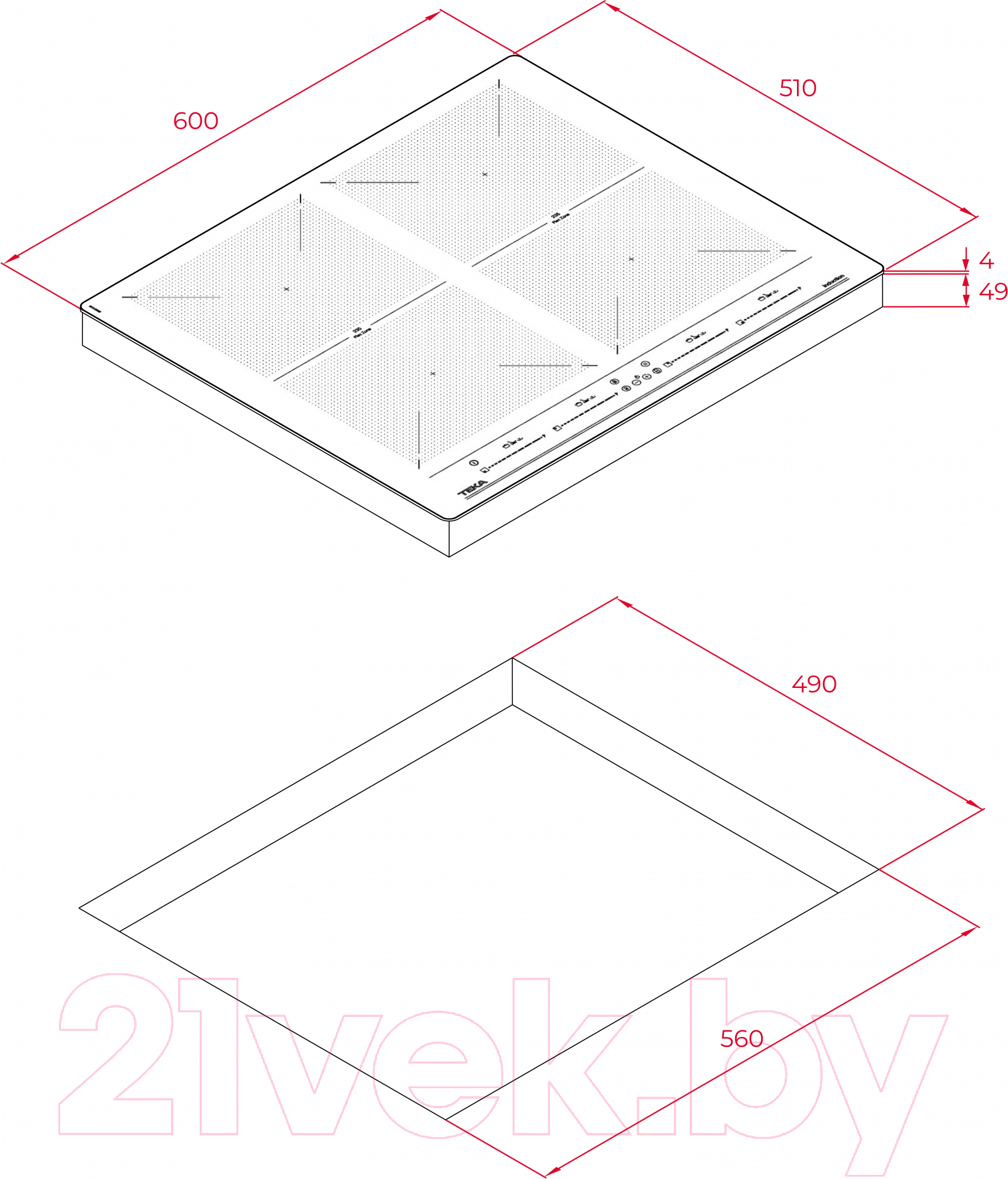 Индукционная варочная панель Teka IZF 64600 MSP / 112500035