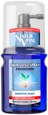 

Спрей для волос Natur Vital, Hair Loss Spray Prevention Sensitive Scalp