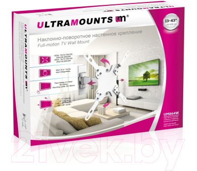 Кронштейн для телевизора Ultramounts UM 864W