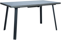 Обеденный стол Импэкс Leset Хаген 2Р (черный/бетон) - 