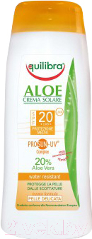Крем солнцезащитный Equilibra Aloe для тела SPF20 с комплексом Prosun-UV (200мл)