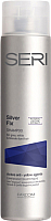 Оттеночный шампунь для волос Farcom Seri Silver Fix антижелтый для светлых осветленных седых волос (300мл) - 