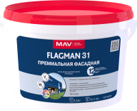 Краска MAV Flagman ВД-АК-1031 фасадная (3л, белый) - 
