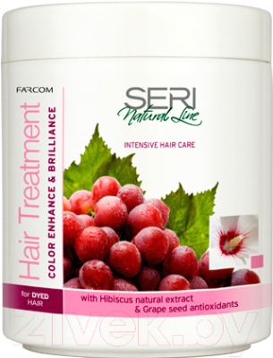 Маска для волос Farcom Professional Seri Natural Line восстановление цвета и блеск (1л)