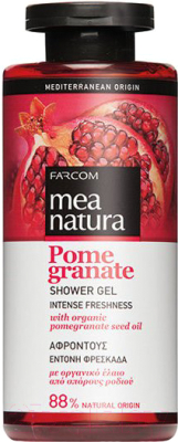 Гель для душа Farcom Mea Natura Pomegranate с маслом граната (300мл)