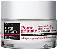 Крем для лица Farcom Mea Natura Pomegranate день/ночь против морщин с маслом граната (50мл) - 