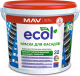 Краска MAV Ecol ВД-АК-1032 фасадная (11л, белый) - 