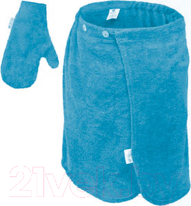 Набор текстиля для бани Банные Штучки 33511 (голубой)