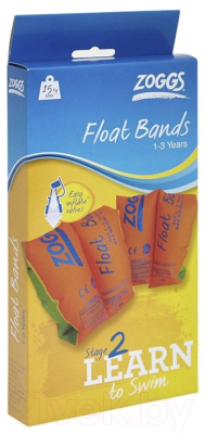 Нарукавники для плавания ZoggS Float Bands 301202 (р-р 01-03Y, оранжевый/зеленый)
