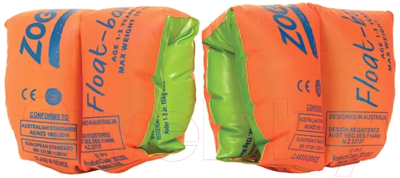 Нарукавники для плавания ZoggS Float Bands 301201 (р-р 00-12M, оранжевый)