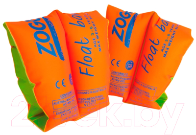 Нарукавники для плавания ZoggS Float Bands 301203 (р-р 03-06Y, оранжевый/зеленый)