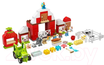 Конструктор Lego Duplo Фермерский трактор, домик и животные / 10952