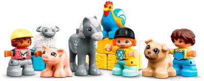 Конструктор Lego Duplo Фермерский трактор, домик и животные / 10952