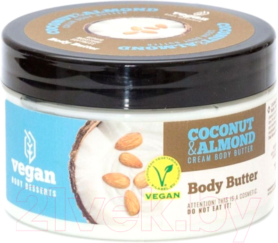 

Масло для тела Vegan, Body Desserts Coconut & Almond Cream Body Butter