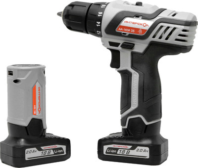 Аккумуляторная дрель-шуруповерт Интерскол ДА-18ЭР (436.2.2.15) - 