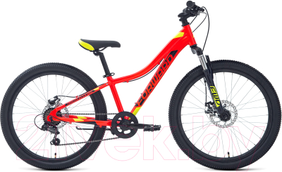 Велосипед Forward Twister 24 2.2 Disc 2021 / RBKW1J347027 (12, красный/зеленый)