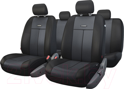 Комплект чехлов для сидений Autoprofi TT-902M BK/BK