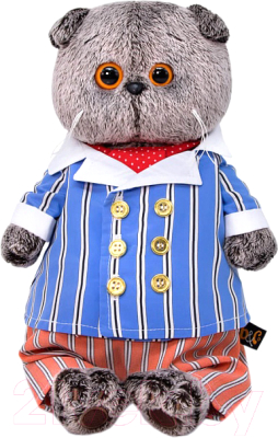 

Мягкая игрушка Budi Basa, Басик в полосатом костюме / Ks19-155