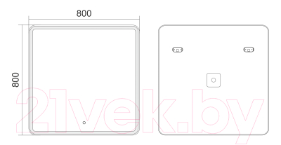 Изображение товара Зеркало Emmy Aldo 80х80 Стандарт