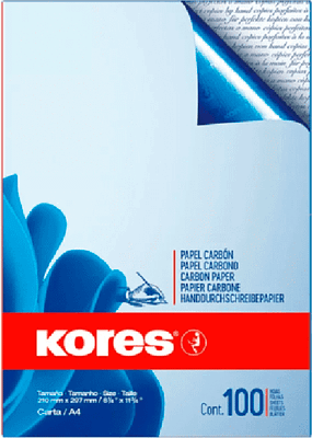 Бумага копировальная Kores 1200 / 78478.02 (100л, синий) - 