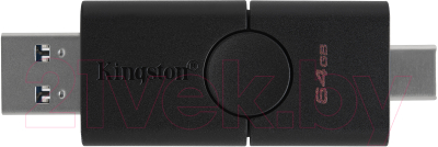 Usb flash накопитель Kingston DataTraveler Duo USB 3.2 Gen1 + Type-C 64GB (DTDE/64GB)