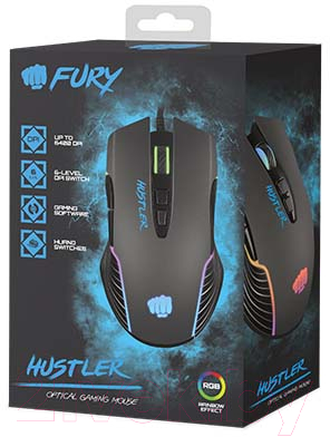 Мышь Fury Hustler NFU-1698 (черный)
