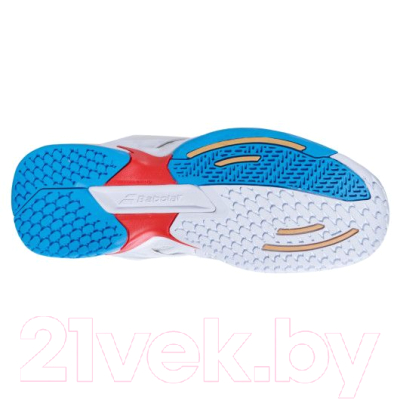 Кроссовки детские Babolat Propulse Ac Junior / 32S21478-1010 (р-р 1.5, белый/синий)