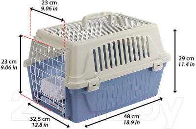 Изображение товара Переноска для животных Ferplast Atlas 20 Open / 73016099 (голубой)