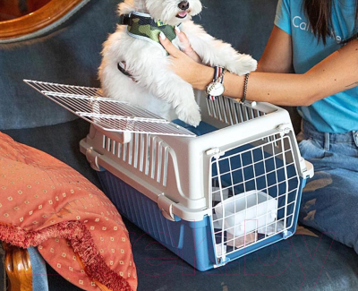 Изображение товара Переноска для животных Ferplast Atlas 20 Open / 73016099 (голубой)