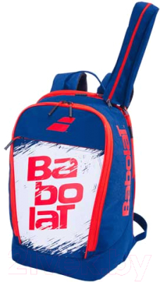 Рюкзак для бадминтона Babolat Backpack Classic Club / 757011-328 (темно-синий/белый)