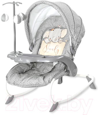 Детский шезлонг Lorelli Dream Time Grey Elephant / 10110062126