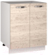 Шкаф-стол кухонный Anrex Alesia 2D/60-F1 (серый/сосна винтаж) - 