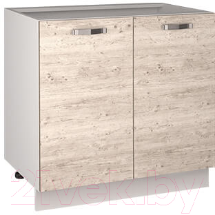 Шкаф-стол кухонный Anrex Alesia 2D/80-F1 (серый/сосна винтаж)