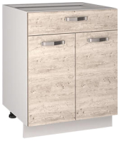 Шкаф-стол кухонный Anrex Alesia 2D1S/60-F1 (серый/сосна винтаж) - 