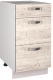 Шкаф-стол кухонный Anrex Alesia 3S/40-F1 (серый/сосна винтаж) - 