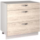 Шкаф-стол кухонный Anrex Alesia 3S/80-F1 (серый/сосна винтаж) - 