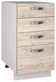 Шкаф-стол кухонный Anrex Alesia 4S/40-F1 (серый/сосна винтаж)