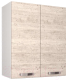 Шкаф навесной для кухни Anrex Alesia 2D/60-F1 (серый/сосна винтаж) - 