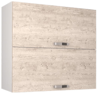 Шкаф навесной для кухни Anrex Alesia 2DG/80-F1 (серый/сосна винтаж) - 