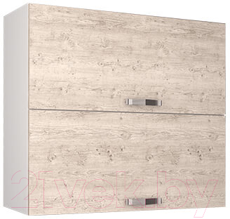 Шкаф навесной для кухни Anrex Alesia 2DG/80-F1 (серый/сосна винтаж)
