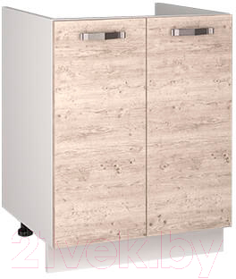 Шкаф под мойку Anrex Alesia 2D/60-F1 (серый/сосна винтаж)